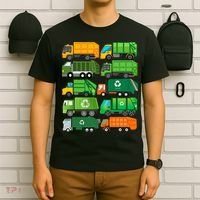Garbage Truck Recycling Day Trash Waste Separation Birthday T-Shirt thumb 6