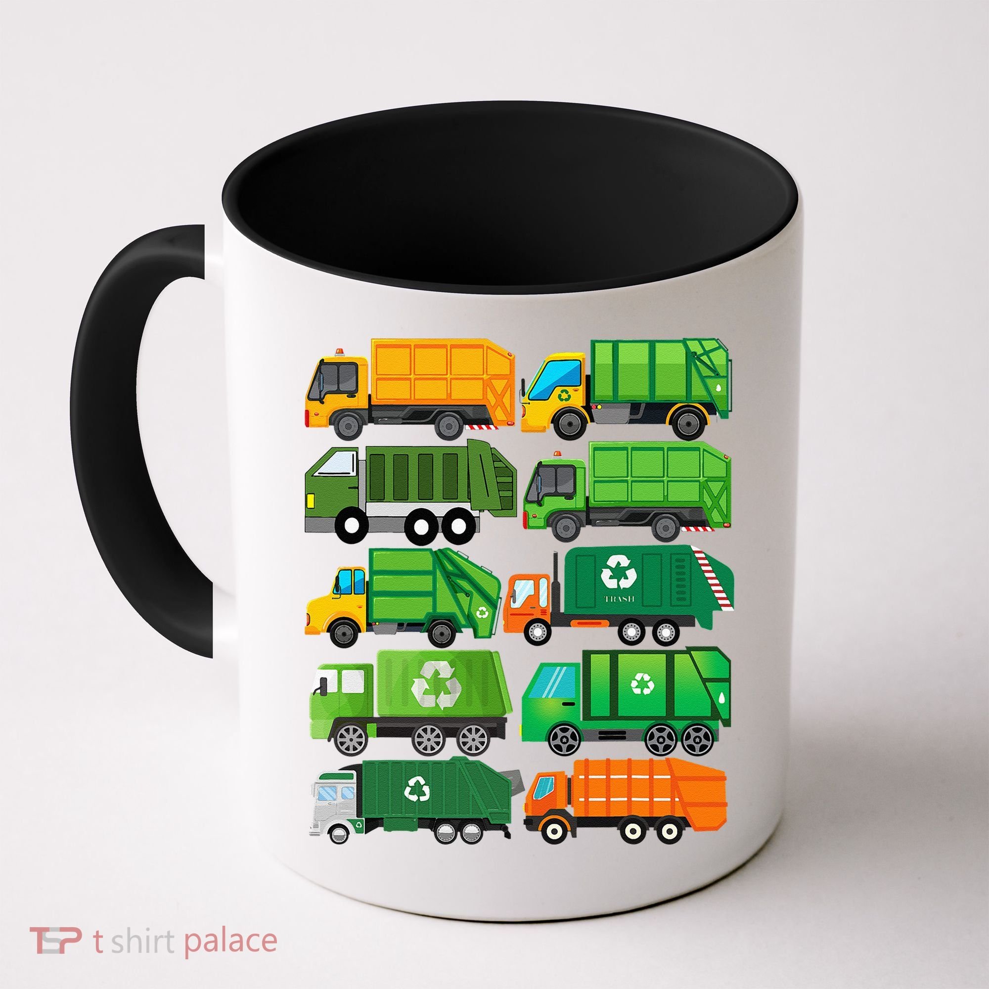 Garbage Truck Recycling Day Trash Waste Separation Birthday Coffee Mug