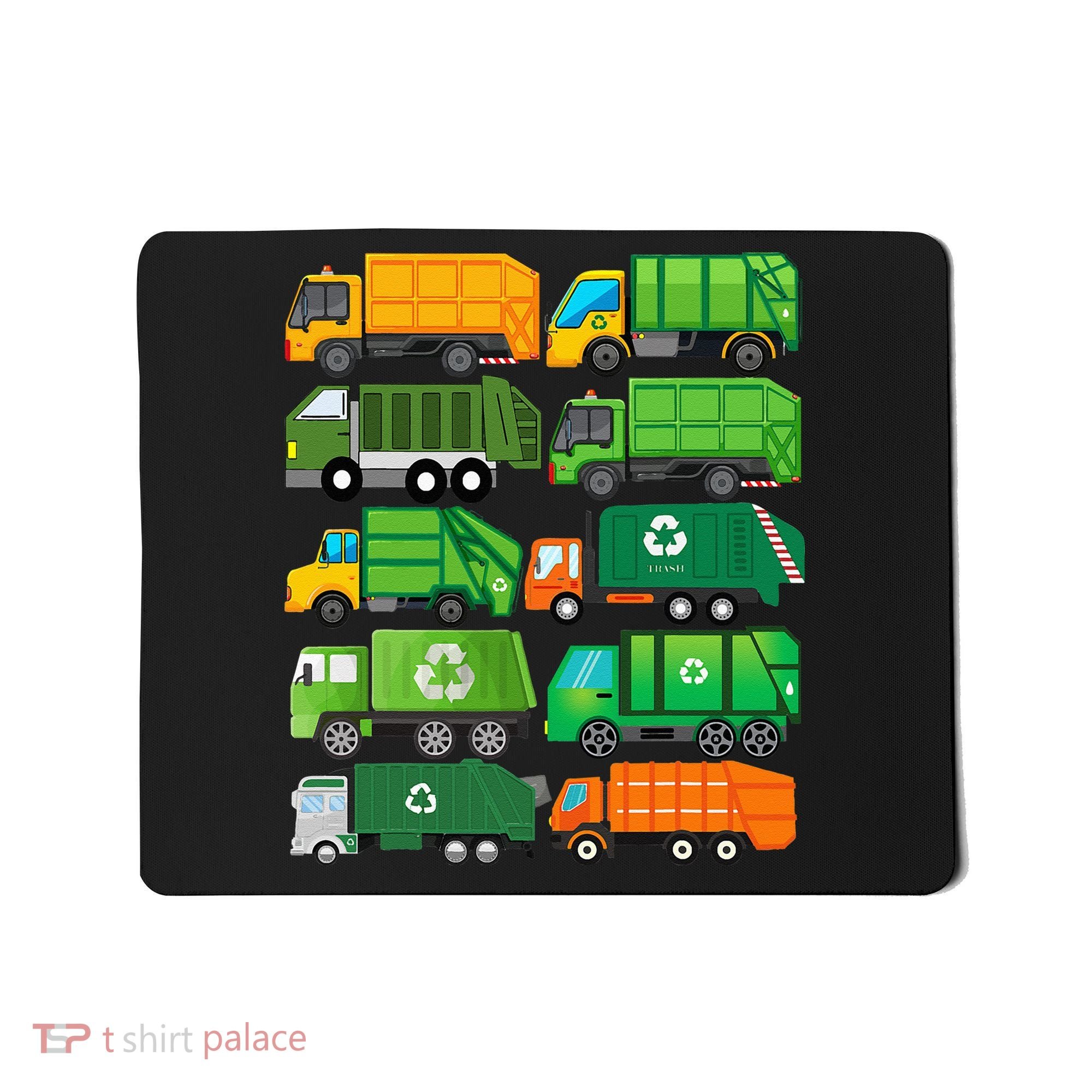 Garbage Truck Recycling Day Trash Waste Separation Birthday Mousepad