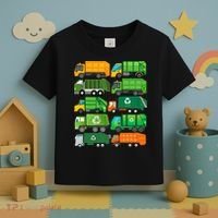 Garbage Truck Recycling Day Trash Waste Separation Birthday Toddler T-Shirt thumb 3