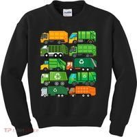 Garbage Truck Recycling Day Trash Waste Separation Birthday Kids Sweatshirt thumb 0