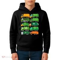 Garbage Truck Recycling Day Trash Waste Separation Birthday Kids Hoodie thumb 4