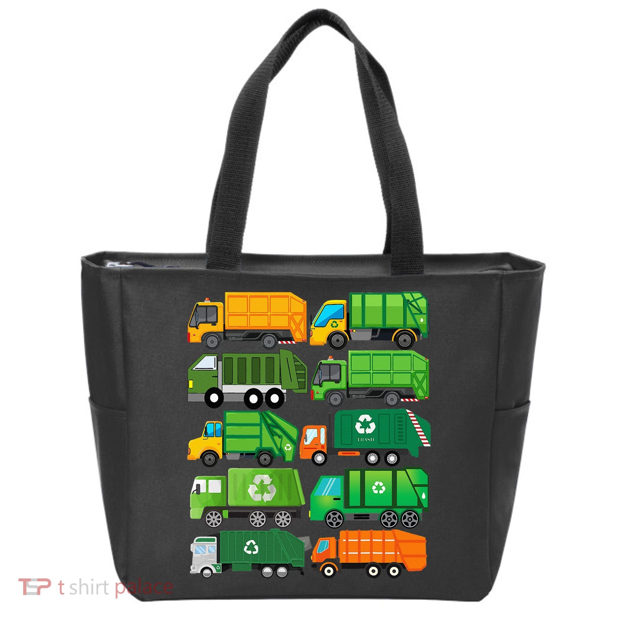 Garbage Truck Recycling Day Trash Waste Separation Birthday Tote Bag