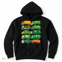 Garbage Truck Recycling Day Trash Waste Separation Birthday Hoodie thumb 0