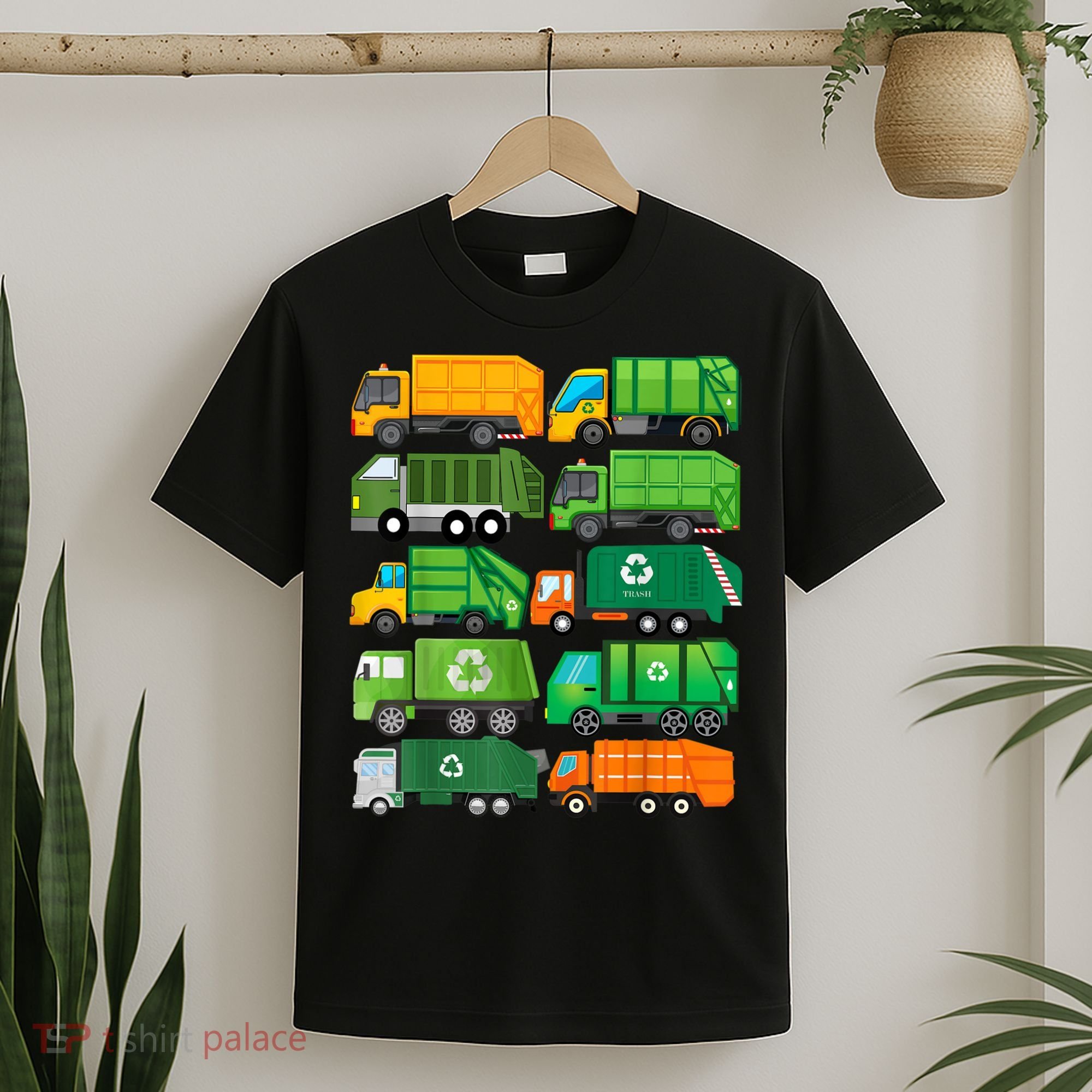 Garbage Truck Recycling Day Trash Waste Separation Birthday T-Shirt