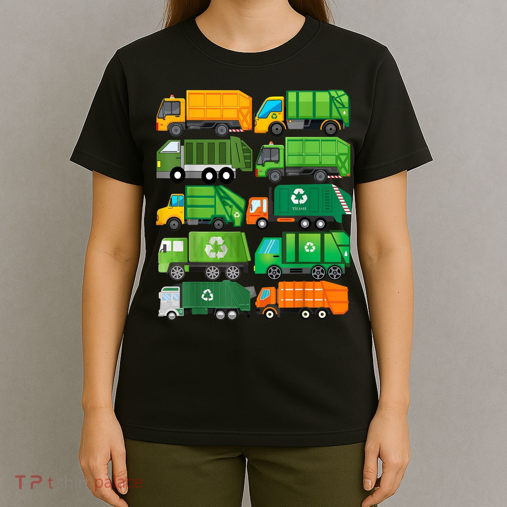 Garbage Truck Recycling Day Trash Waste Separation Birthday T-Shirt