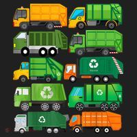 Garbage Truck Recycling Day Trash Waste Separation Birthday Beanie thumb 2