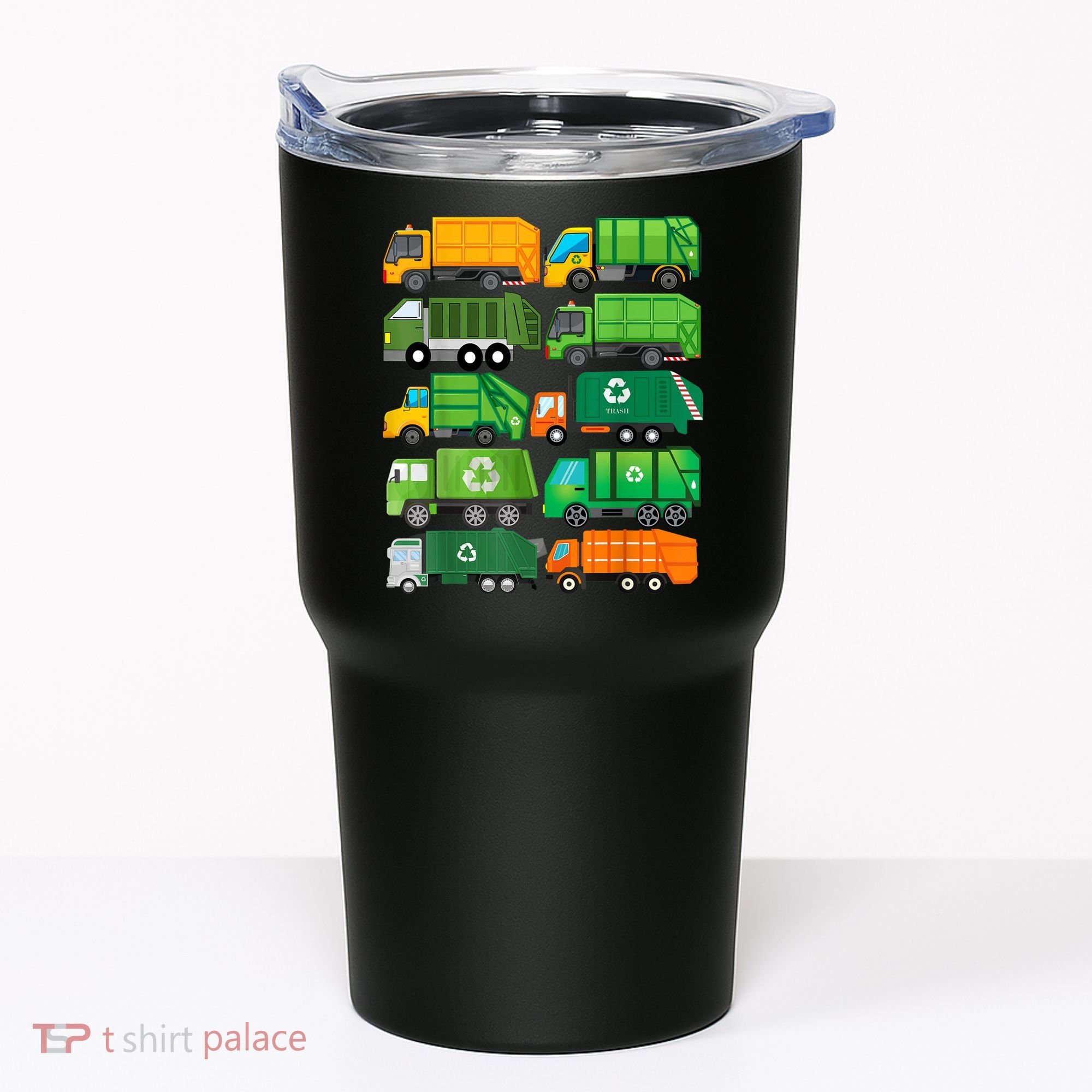 Garbage Truck Recycling Day Trash Waste Separation Birthday Tumbler