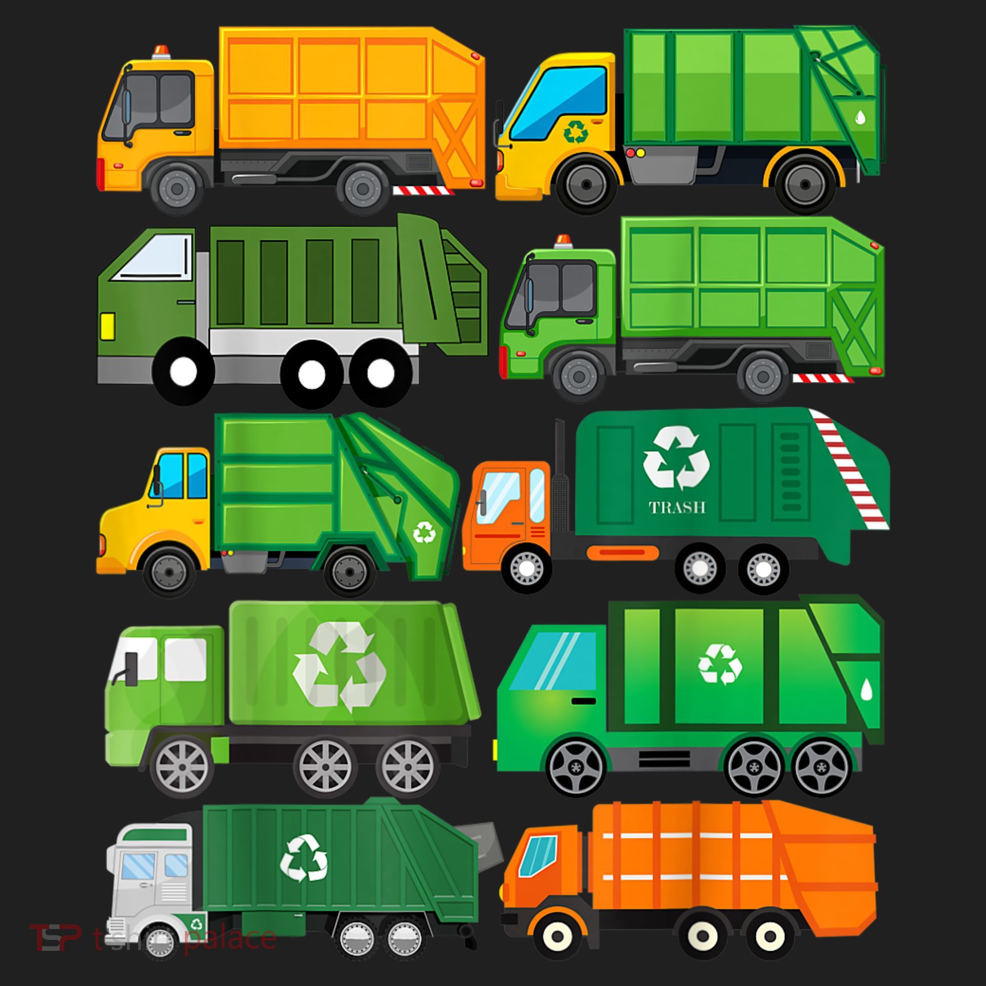 Garbage Truck Recycling Day Trash Waste Separation Birthday Tumbler