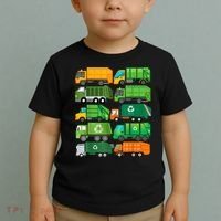 Garbage Truck Recycling Day Trash Waste Separation Birthday Toddler T-Shirt thumb 2