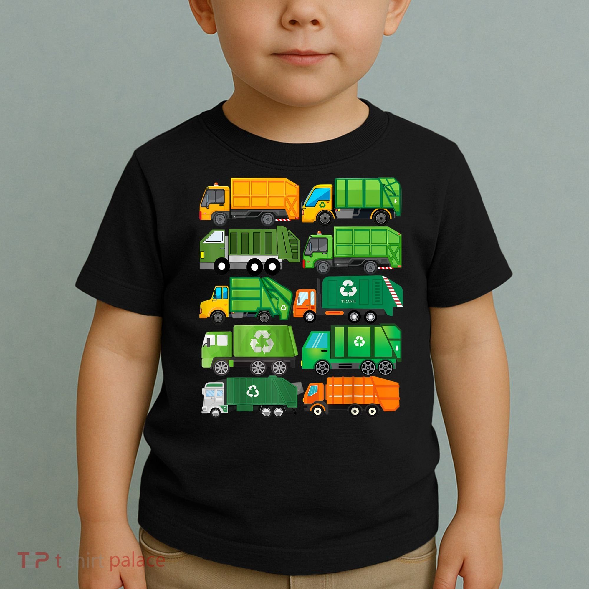 Garbage Truck Recycling Day Trash Waste Separation Birthday Toddler T-Shirt