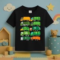Garbage Truck Recycling Day Trash Waste Separation Birthday Toddler T-Shirt thumb 3