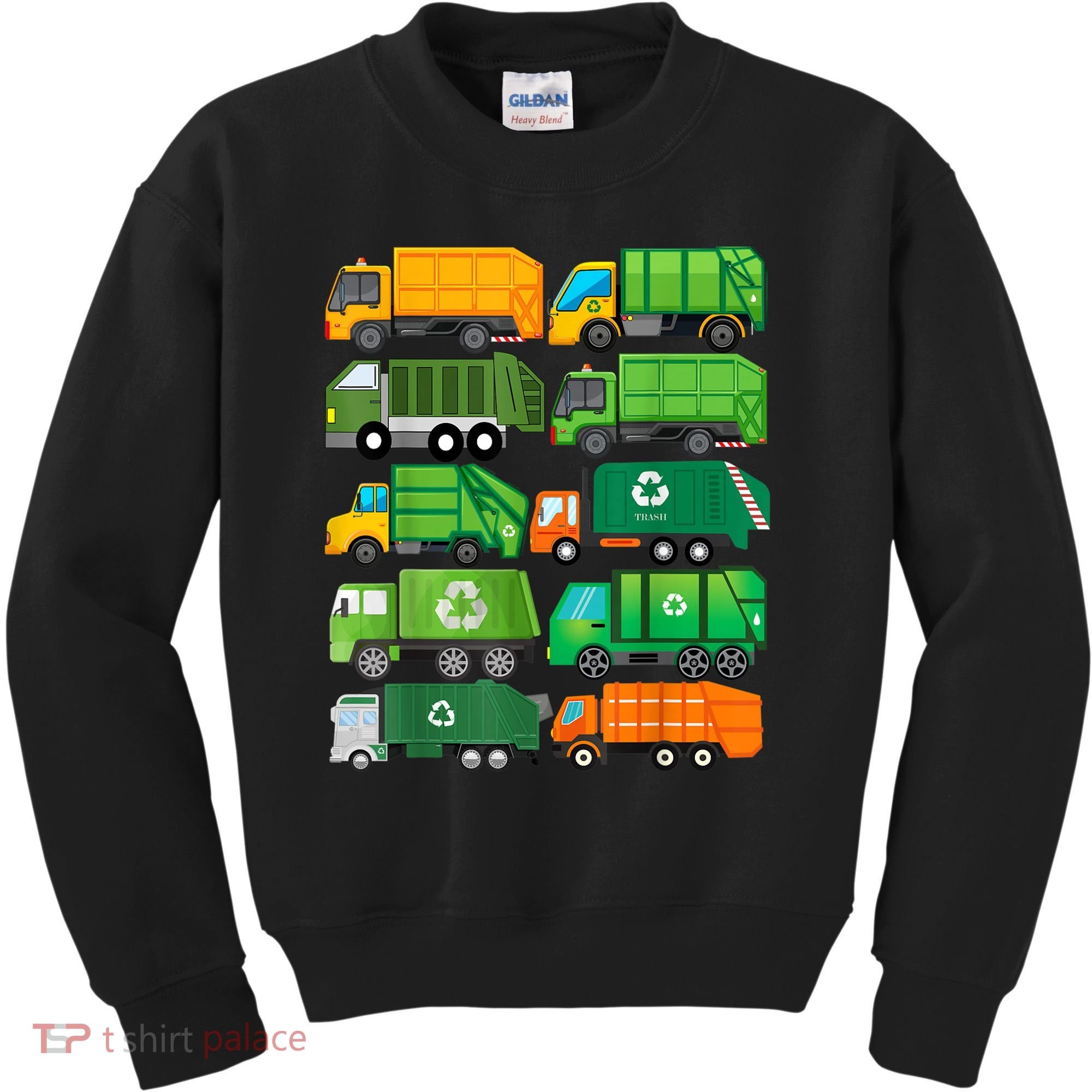 Garbage Truck Recycling Day Trash Waste Separation Birthday Kids Sweatshirt
