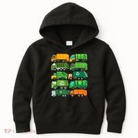 Garbage Truck Recycling Day Trash Waste Separation Birthday Kids Hoodie thumb 0