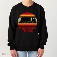 Garbage Truck Retro Women's Sweatshirt thumb 0