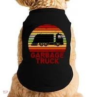 Garbage Truck Retro Doggie Tank thumb 0
