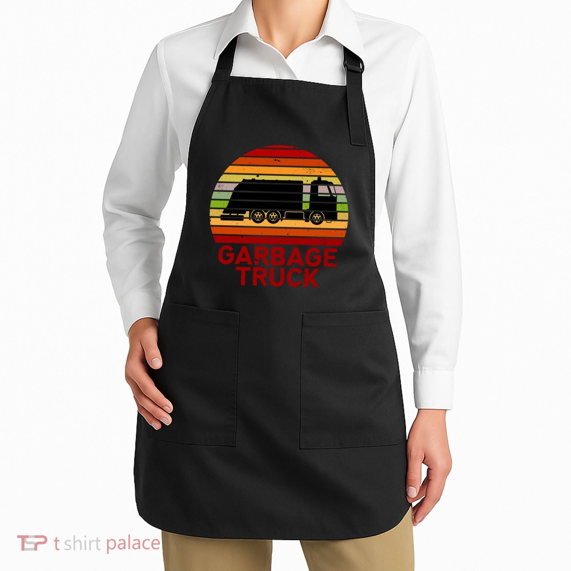 Garbage Truck Retro Apron