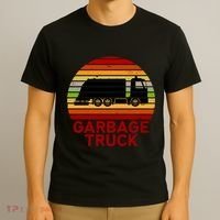 Garbage Truck Retro T-Shirt thumb 3