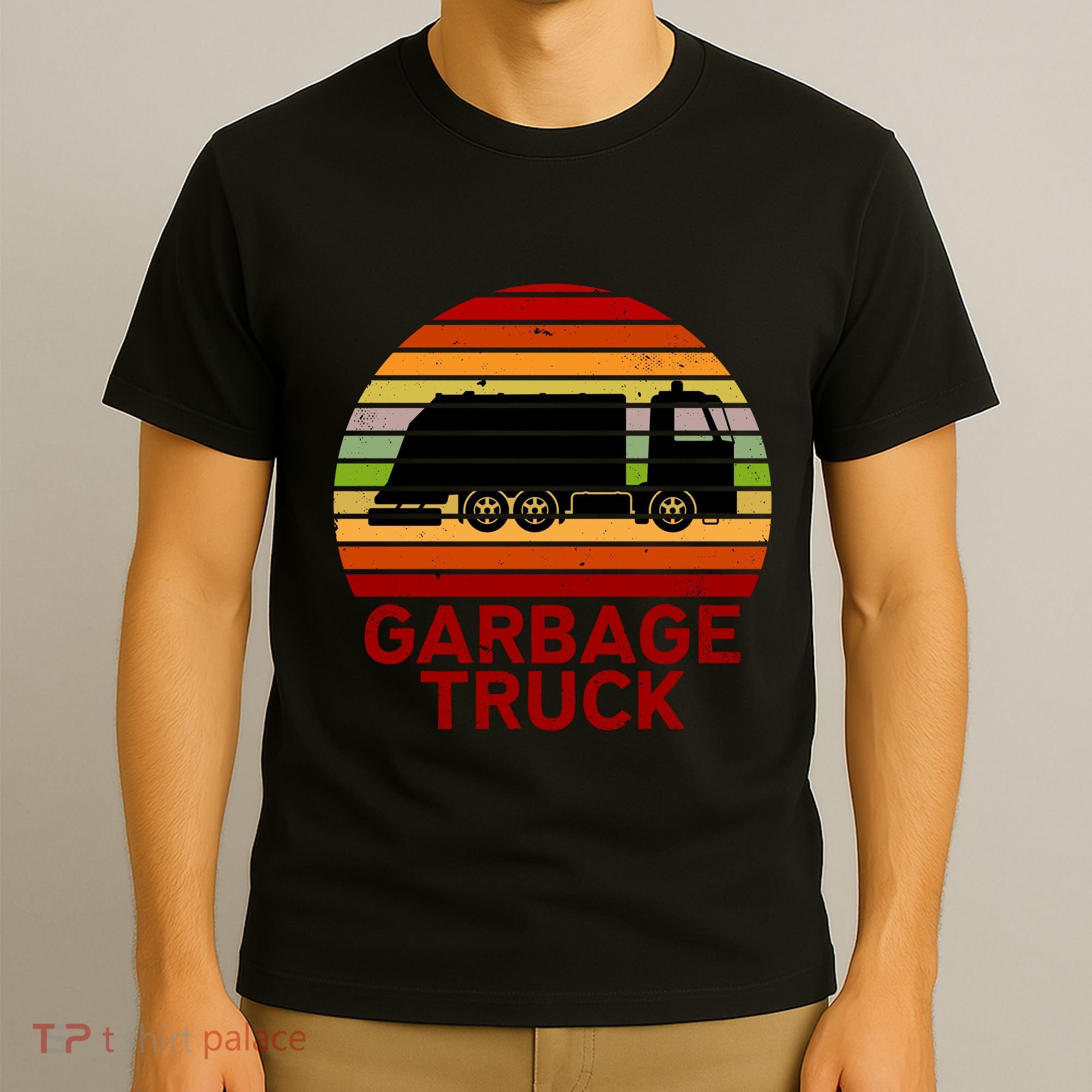 Garbage Truck Retro T-Shirt