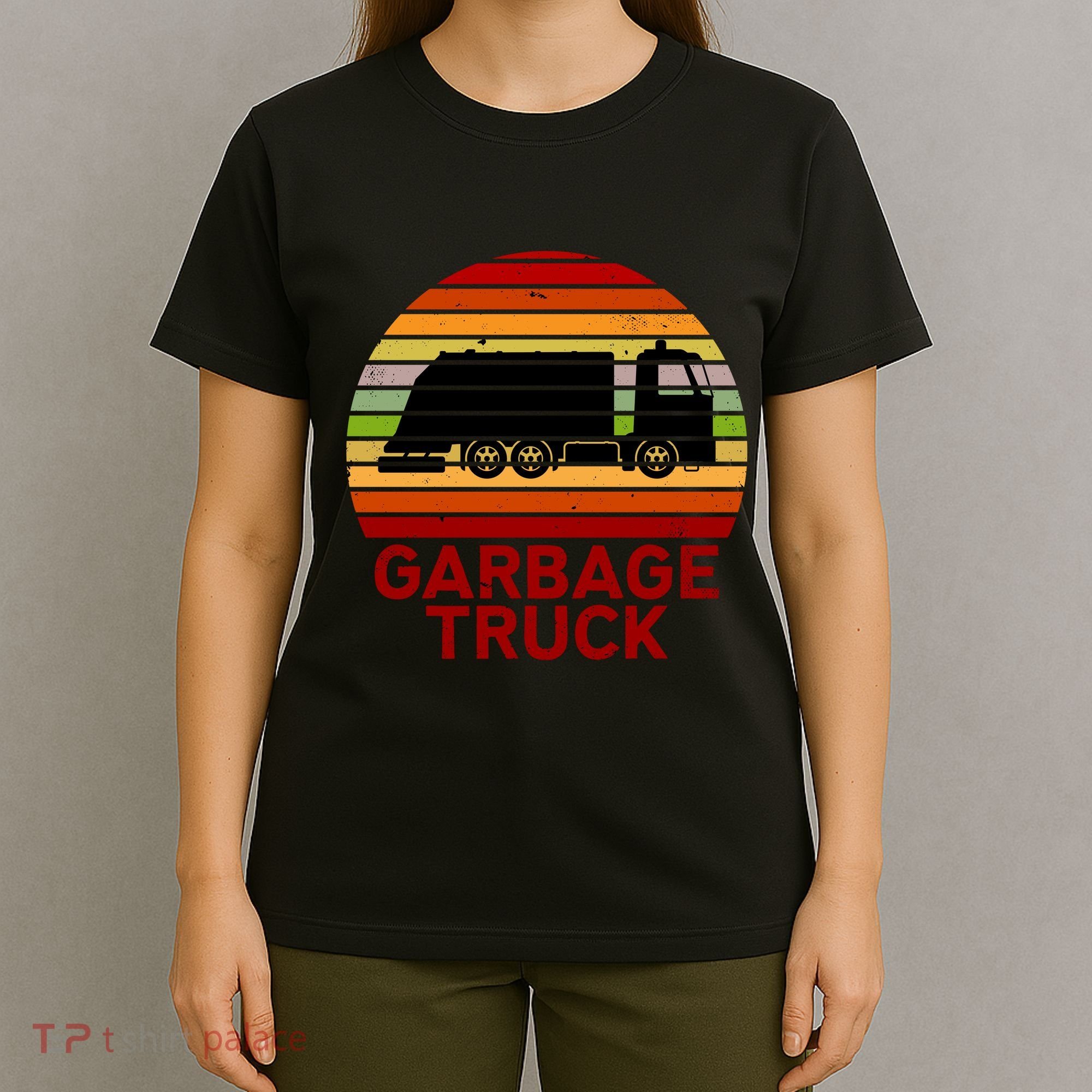 Garbage Truck Retro T-Shirt