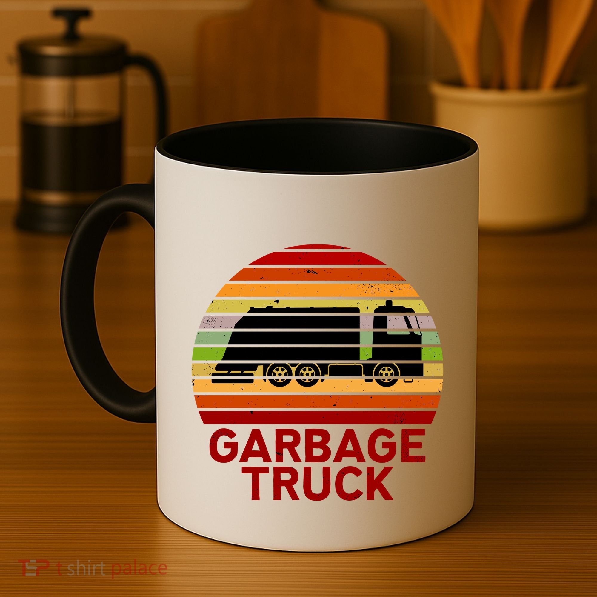 Garbage Truck Retro Coffee Mug