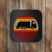 Garbage Truck Retro Coaster thumb 0