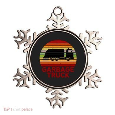 Garbage Truck Retro Ornament