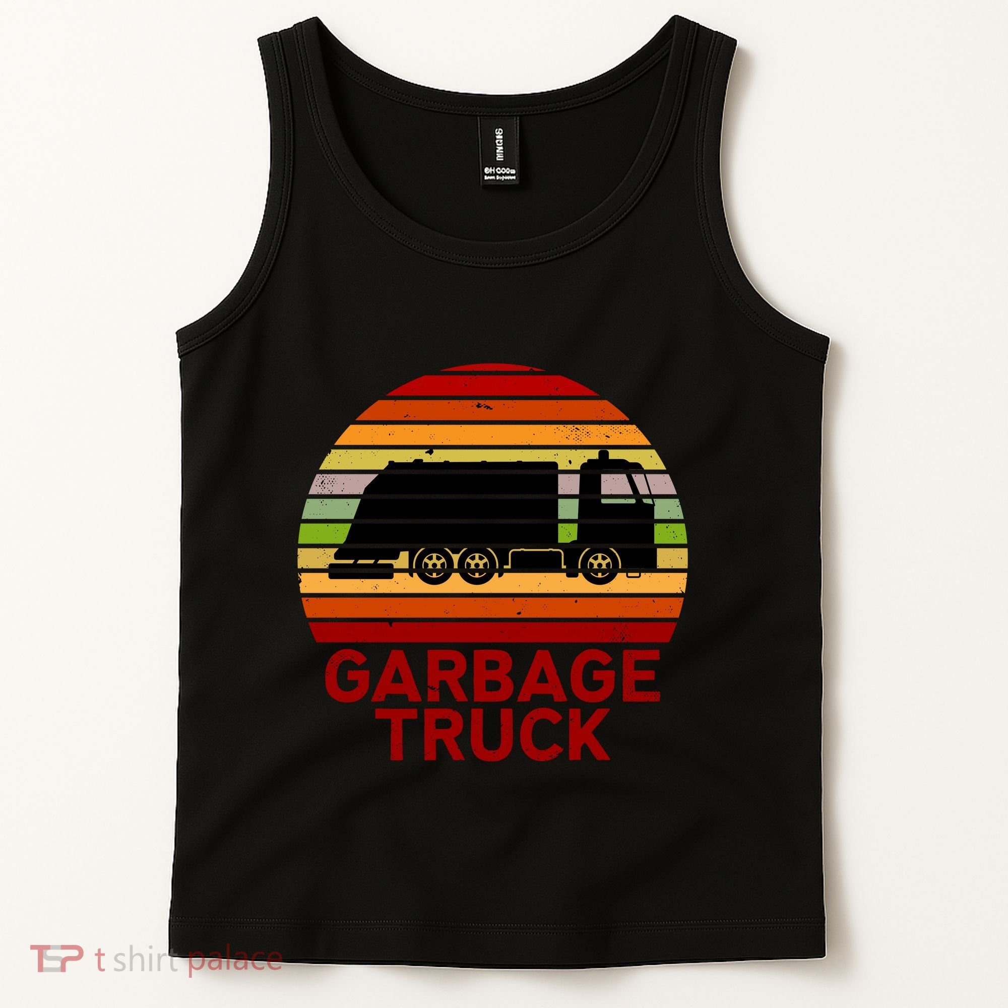 Garbage Truck Retro Tank Top