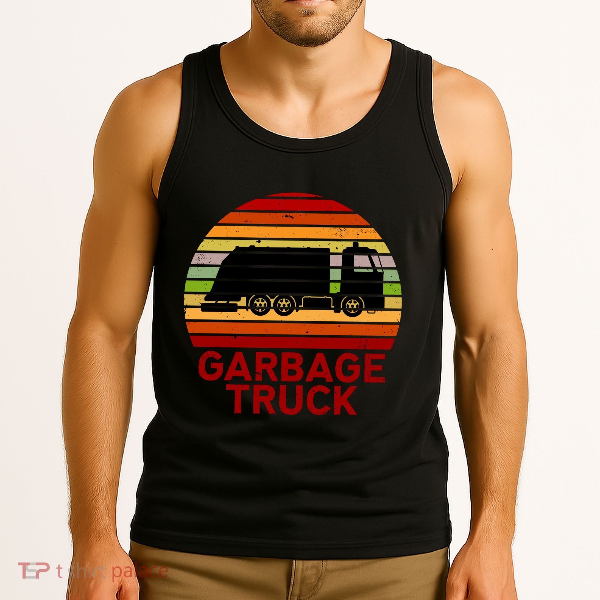 Garbage Truck Retro Tank Top