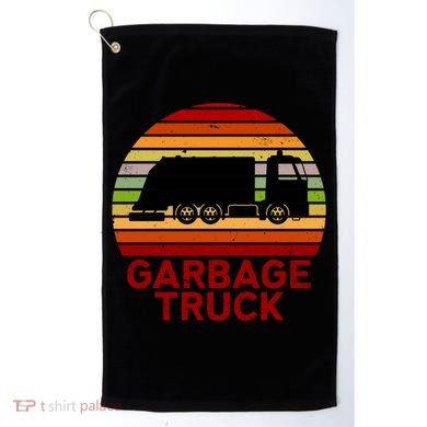 Garbage Truck Retro Golf Towel