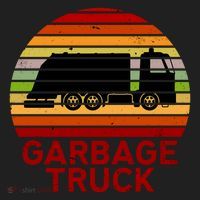 Garbage Truck Retro Golf Towel thumb 3