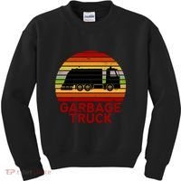 Garbage Truck Retro Kids Sweatshirt thumb 0