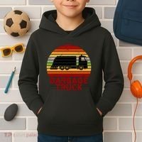 Garbage Truck Retro Kids Hoodie thumb 2