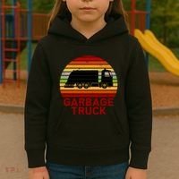 Garbage Truck Retro Kids Hoodie thumb 3