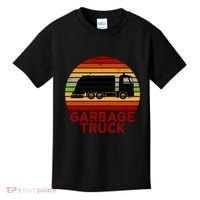 Garbage Truck Retro Kids T-Shirt thumb 0