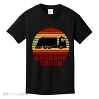 Garbage Truck Retro Kids T-Shirt thumb 0