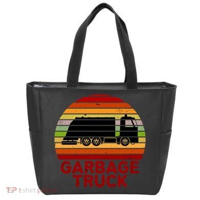 Garbage Truck Retro Tote Bag