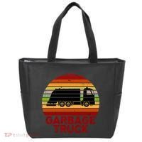 Garbage Truck Retro Tote Bag thumb 0