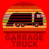 Garbage Truck Retro Santa Hat thumb 1