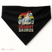 Grammysaurus T Rex Dinosaur Grammy Saurus MotherS Family Sweat USA-Made Doggie Bandana thumb 0