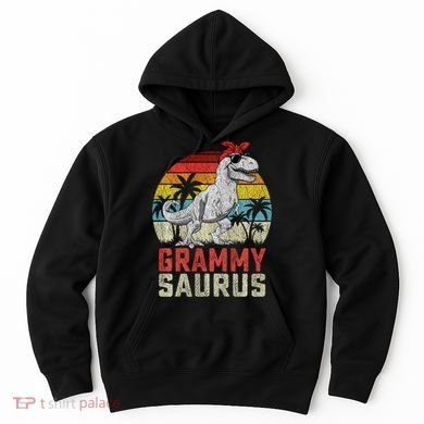 Grammysaurus T Rex Dinosaur Grammy Saurus MotherS Family Sweat Hoodie