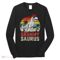 Grammysaurus T Rex Dinosaur Grammy Saurus MotherS Family Sweat Long Sleeve Shirt thumb 0