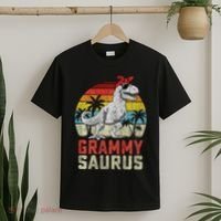 Grammysaurus T Rex Dinosaur Grammy Saurus MotherS Family Sweat T-Shirt thumb 2