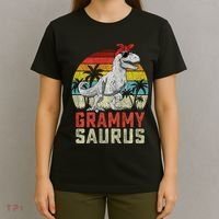 Grammysaurus T Rex Dinosaur Grammy Saurus MotherS Family Sweat T-Shirt thumb 4