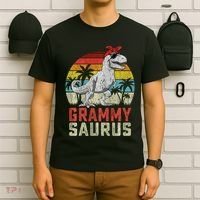 Grammysaurus T Rex Dinosaur Grammy Saurus MotherS Family Sweat T-Shirt thumb 6