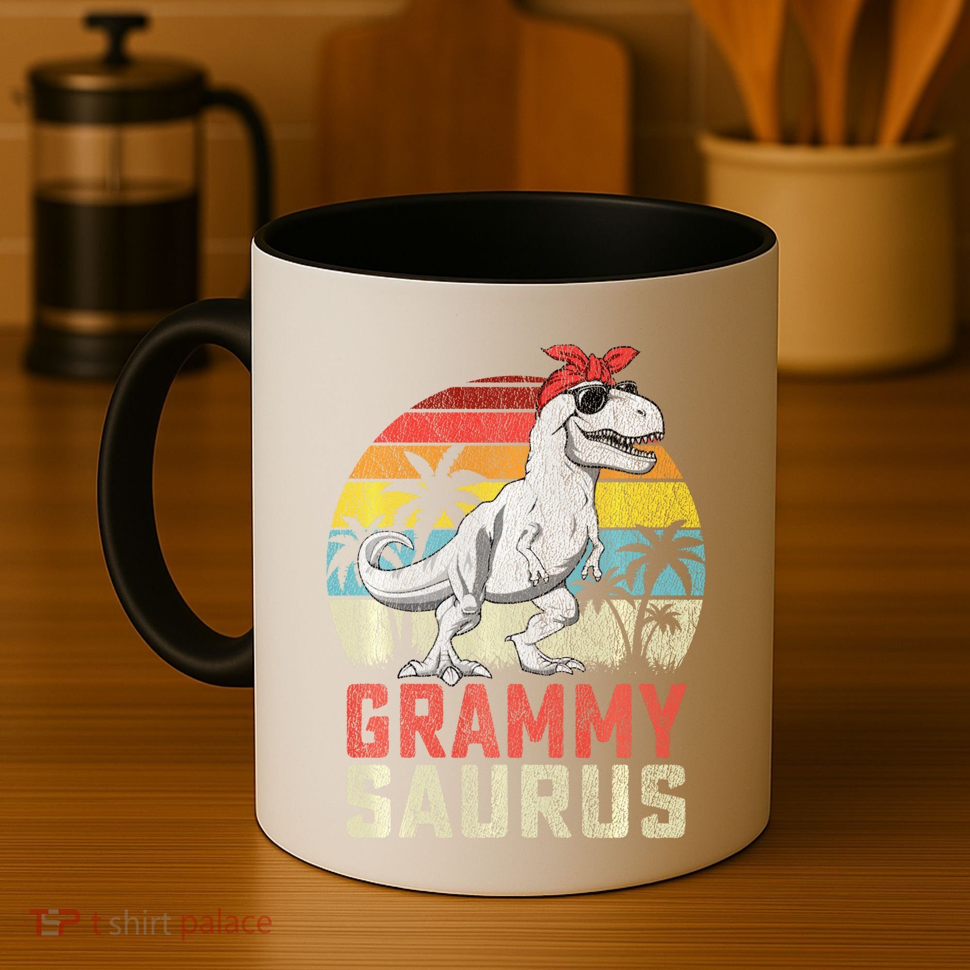 Grammysaurus T Rex Dinosaur Grammy Saurus MotherS Family Sweat Coffee Mug