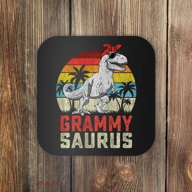 Grammysaurus T Rex Dinosaur Grammy Saurus MotherS Family Sweat Coaster
