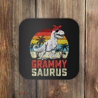 Grammysaurus T Rex Dinosaur Grammy Saurus MotherS Family Sweat Coaster thumb 0