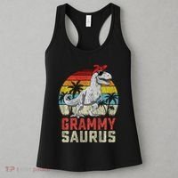 Grammysaurus T Rex Dinosaur Grammy Saurus MotherS Family Sweat Women's Tank Top thumb 3