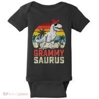 Grammysaurus T Rex Dinosaur Grammy Saurus MotherS Family Sweat Baby Bodysuit thumb 0
